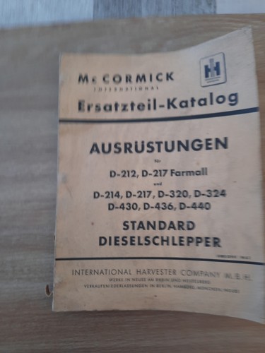 Ersatzteilliste cormick - , mc
