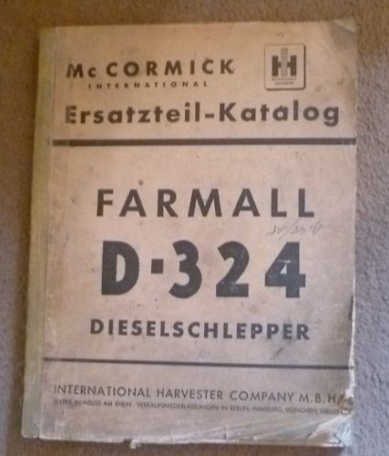 Cormick farmall d324 - cormick,